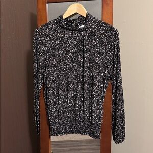 Allison Joy Patterned Long Sleeve Size Medium